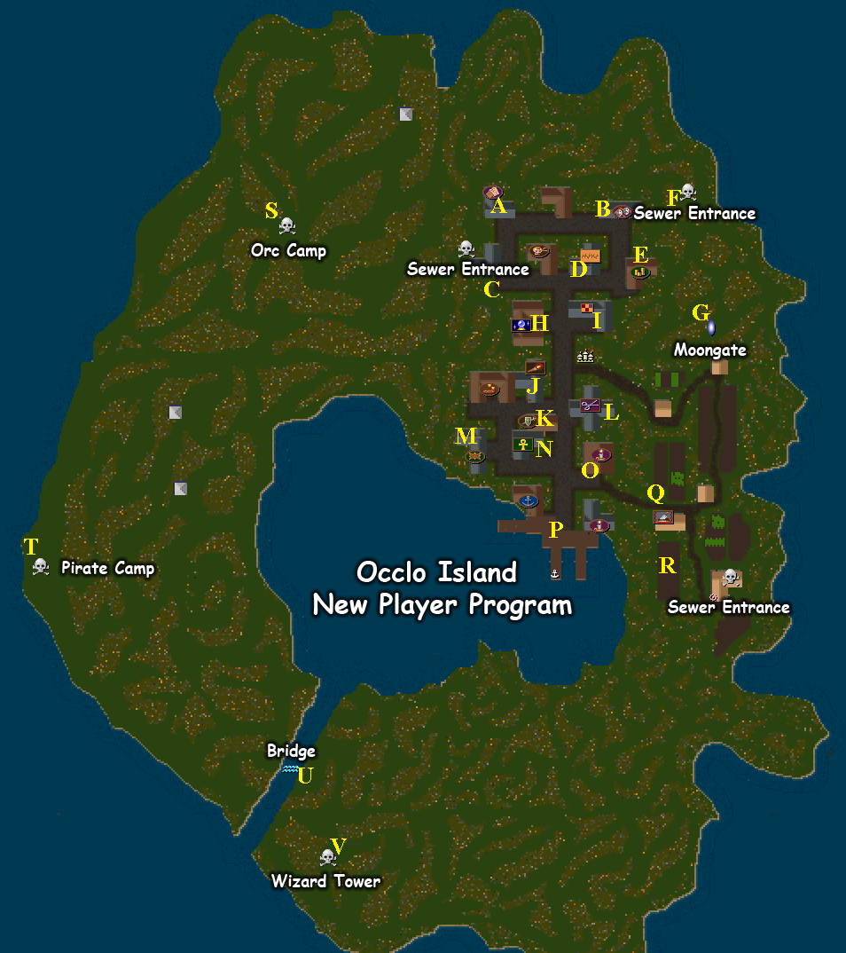 Ultima Online Treasure Map Locations